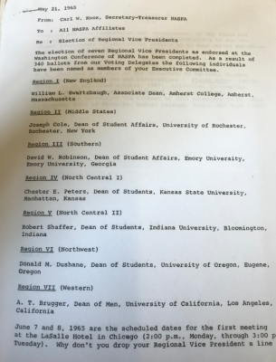 Election Of Regional Vps 2